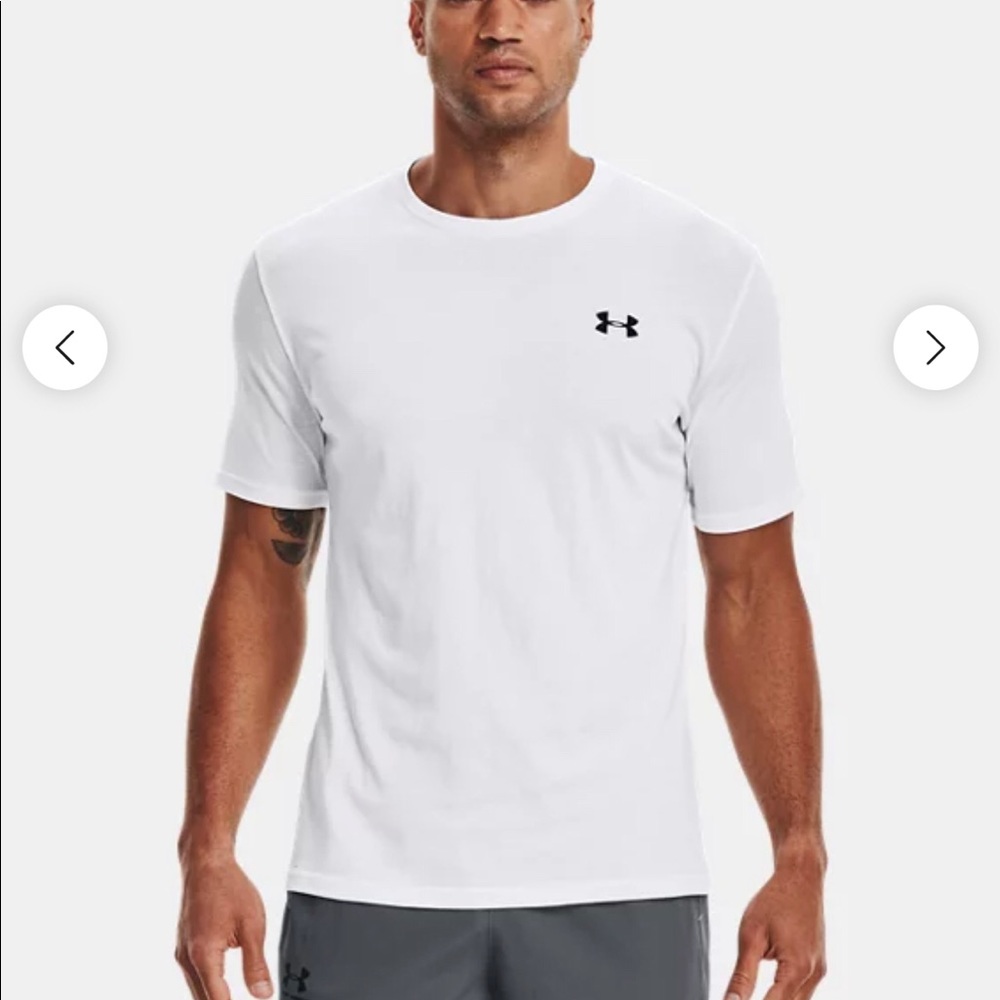 Under Armour Athletic Training UA Tech 2.0 T-Shirt White Mens Size L